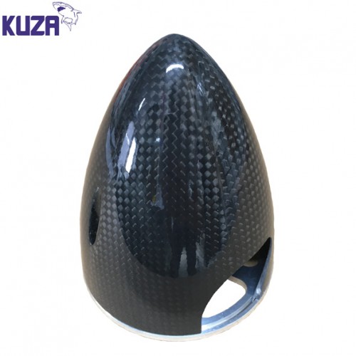 Kuza 3.5" Carbon Fibre Spinner With Alloy BackPlate For Electric